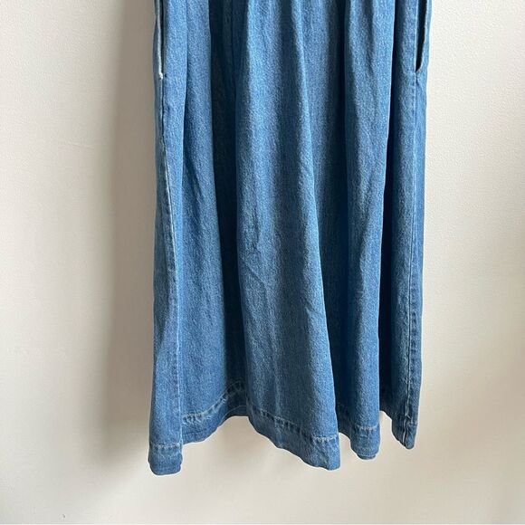 Universal thread Tie-Waist Midi A-Line Dress Indigo Plus size 16 NWT - Picture 8 of 9